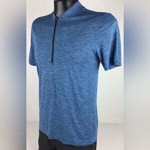lululemon surge 1/2 zip t shirt men’s medium blue